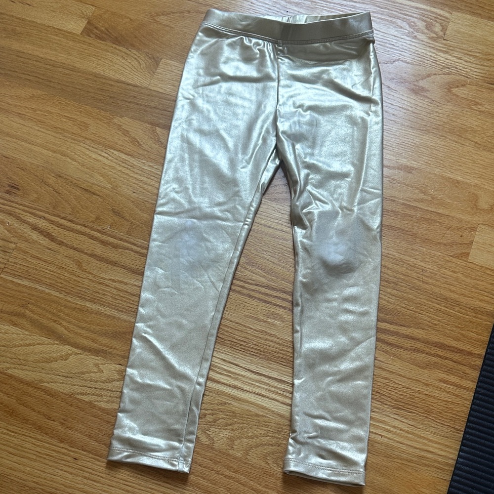 Crewcuts Shiny Gold Kids Leggings